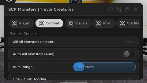 Kill All Monsters - SCP Monsters or Trevor Creatures script preview