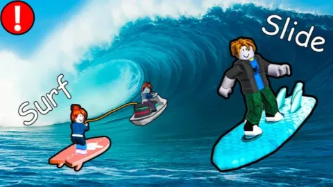 🏄 Surfing and Slide 🌊
