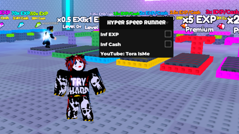 Hyper Speed Runnr  Inf Cash And Inf EXP - [⚡] Hyper Speed Runner script preview