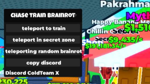 Chase Train for Brainrots! 🚂 