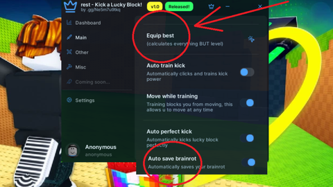 [🦵] Kick a Lucky Block