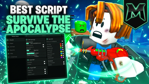 Mint Hub Aimbot Auto Pickup TP - [UPD] 🧟 Survive the Apocalypse script preview