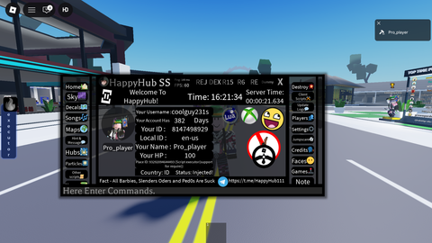 HappyHub SS BACK - Dominant Require Executor script preview