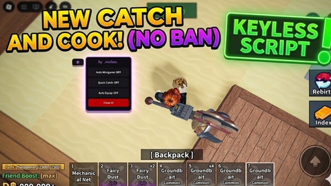 Keyless script - [🦈] Catch and Cook! script preview
