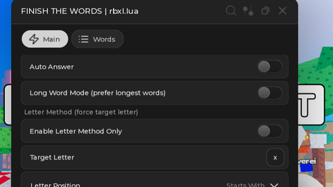 Finish The Word! [ SUMMER ]