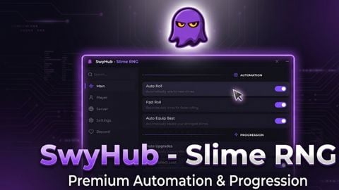SwyHub Auto Farm Auto Upgrade Live Session and More - Slime RNG script preview