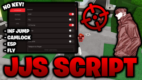 JJS Inf Jump Camlock Fly and ESP - [LUCKY COWARD] Jujutsu Shenanigans script preview