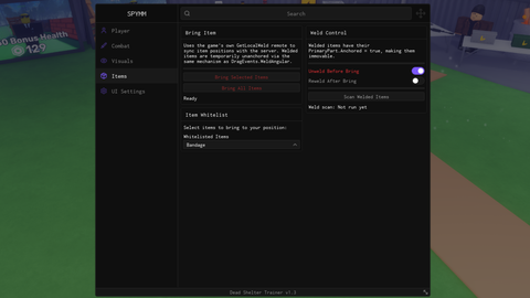 SPYMM for DS - Dead Shelter [Early Alpha] script preview