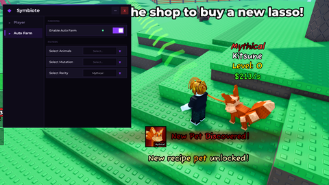 FREE AUTO FARM Symbiote - Catch And Tame! script preview