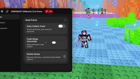 Cut Gr* For Bralnrot undetected script auto collect - Cut Grass for Brainrots script preview
