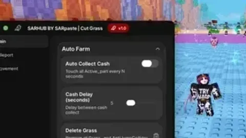 Cut Gras For Bralnrot undetected script auto collect - Cut Grass for Brainrots script preview