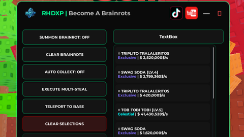OP Auto Summon l Instan Steal - Become a Brainrot script preview