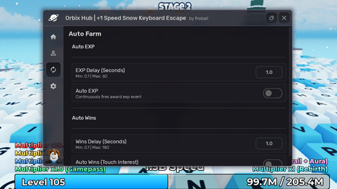 [X10]❄️ +1 Speed Snow Keyboard Escape