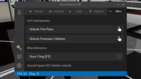 Brookhaven: Free Gamepass Scripts